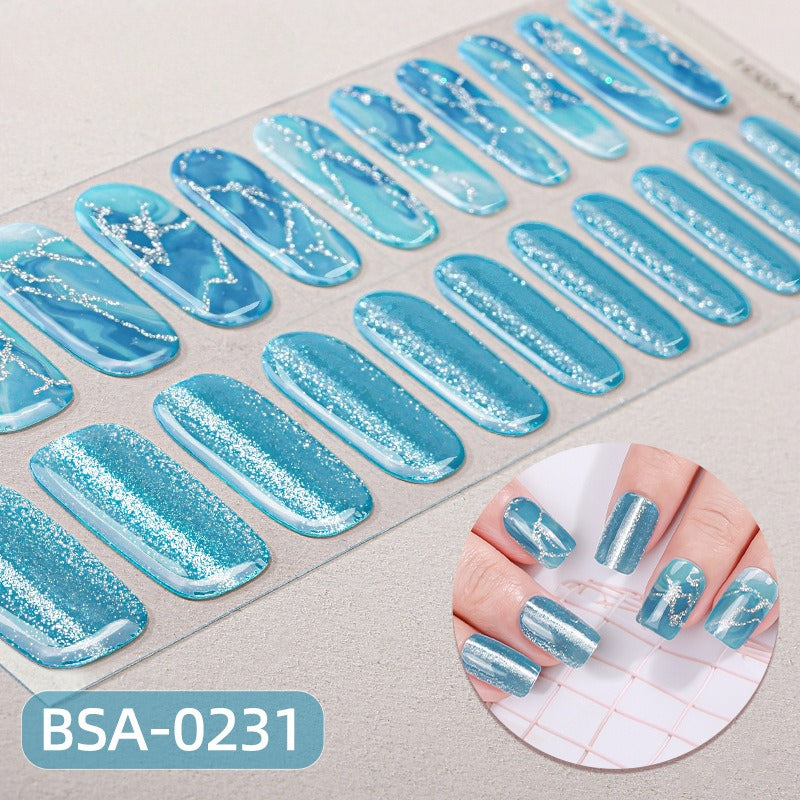 Silk Aura Self-Adhesive Gel Nail Strips, No UV Lamp Needed