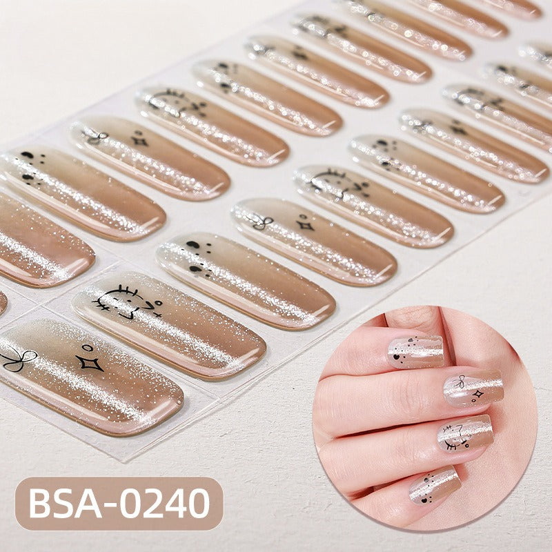 Silk Aura Self-Adhesive Gel Nail Strips, No UV Lamp Needed