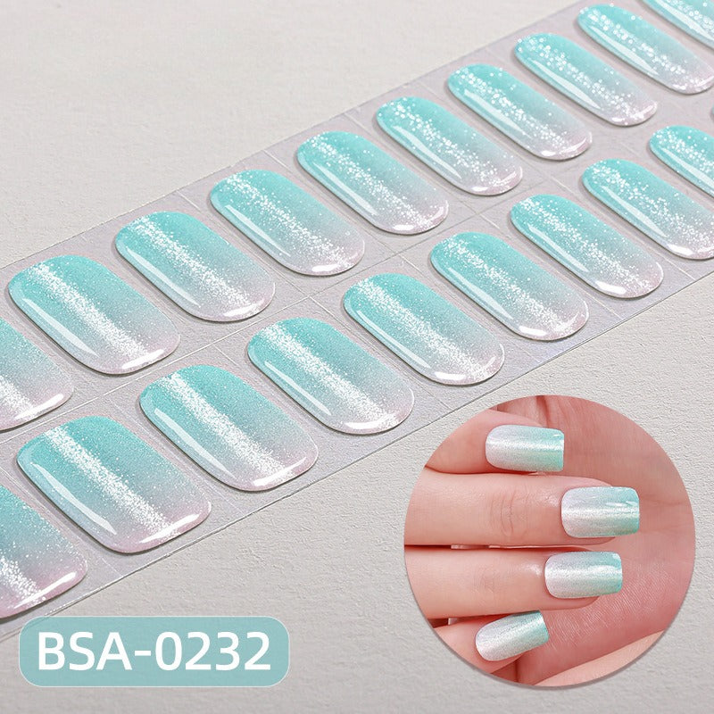 Silk Aura Self-Adhesive Gel Nail Strips, No UV Lamp Needed