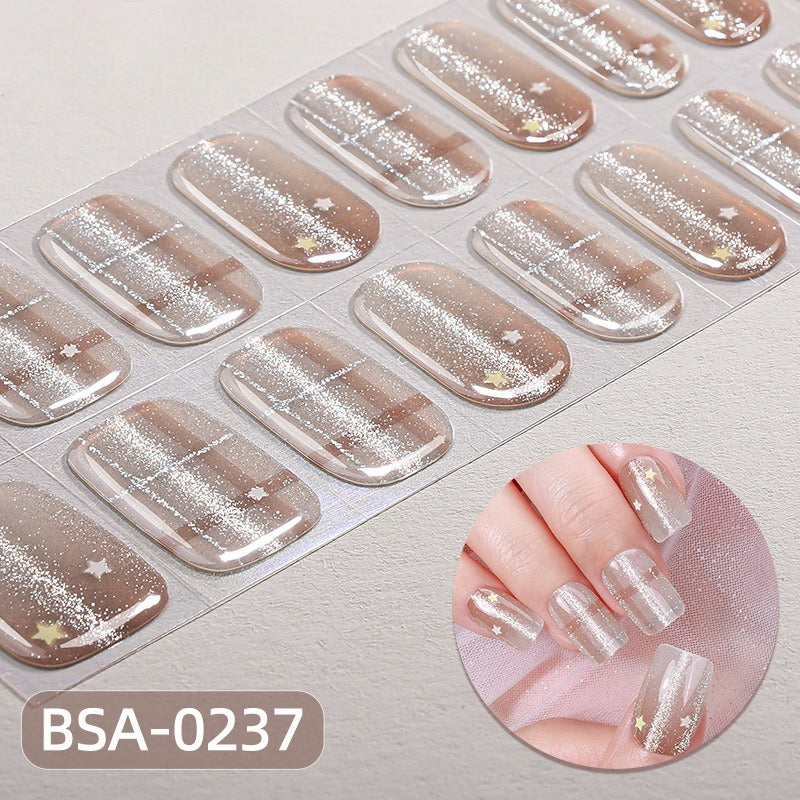 Silk Aura Self-Adhesive Gel Nail Strips, No UV Lamp Needed