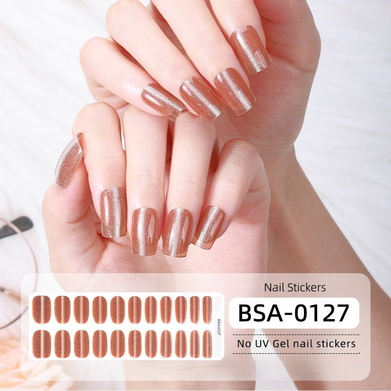 Silk Aura Self-Adhesive Gel Nail Strips, No UV Lamp Needed