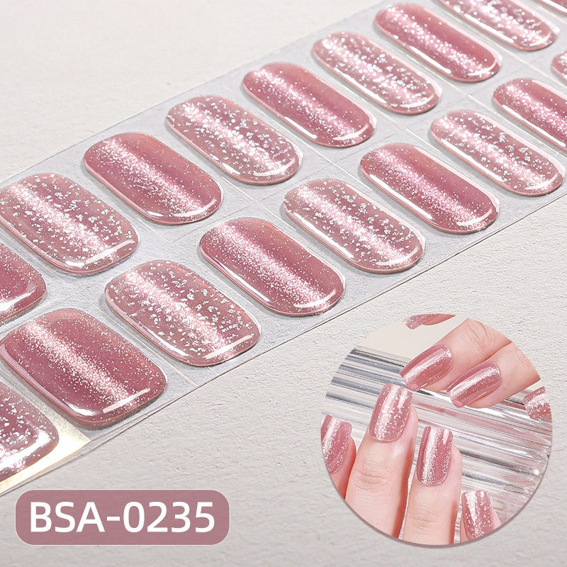 Silk Aura Self-Adhesive Gel Nail Strips, No UV Lamp Needed