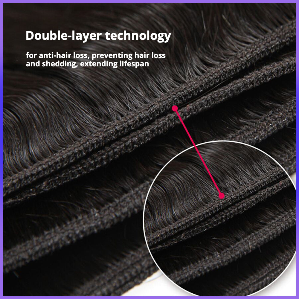 SilkAura Hair Bundles Water Wave Human Hair 8A 9A 10A 95g