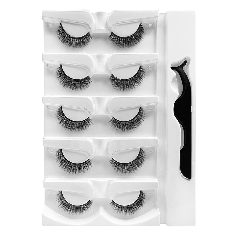 Silk Aura Self-Adhesive Pre-Glued False Eyelashes, 5 Pairs Pack