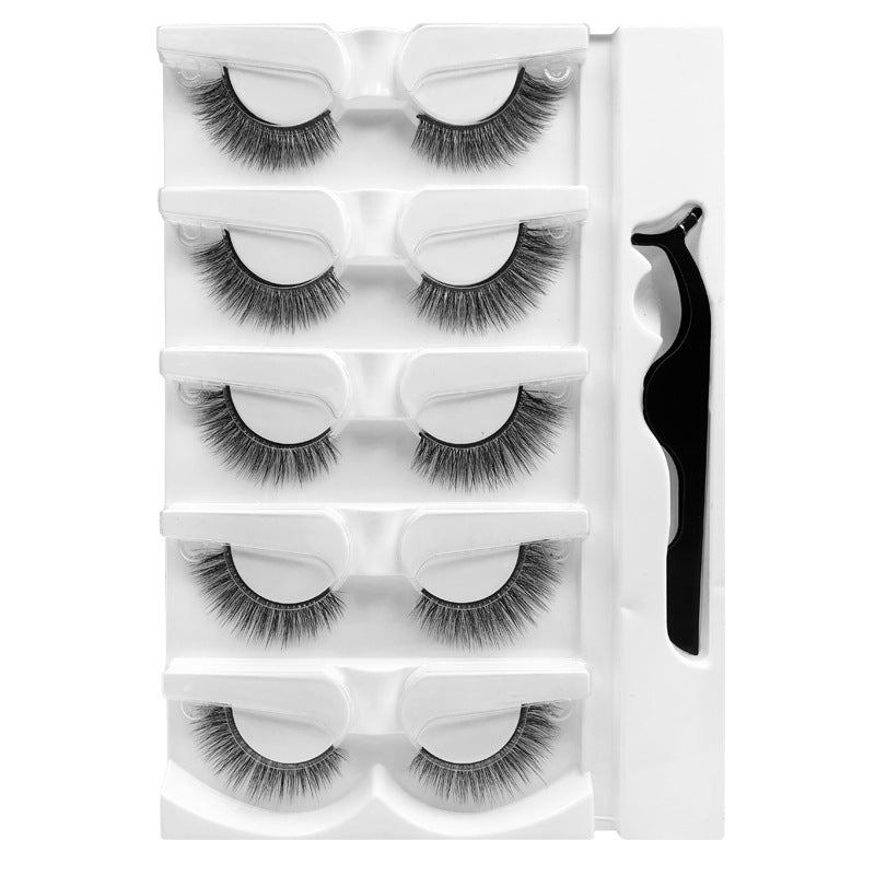 Silk Aura Self-Adhesive Pre-Glued False Eyelashes, 5 Pairs Pack