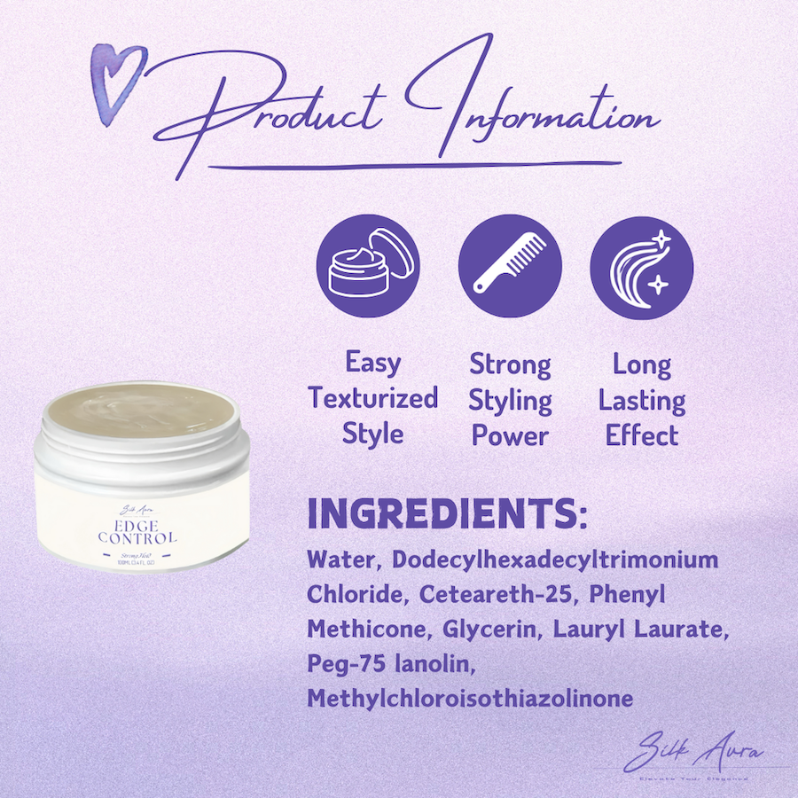 Silk Aura Best Seller FOUR IN ONE DEAL - 50%OFF - Edge Control Ingredients