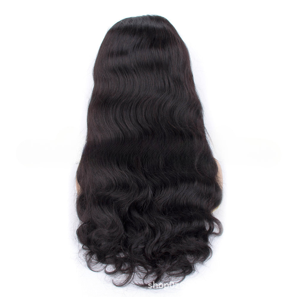 Silk Aura Front Lace Body Wave Black Human Hair Wig 13x4 Back
