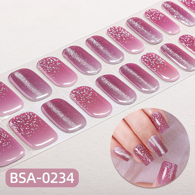 Silk Aura Self-Adhesive Gel Nail Strips, No UV Lamp Needed