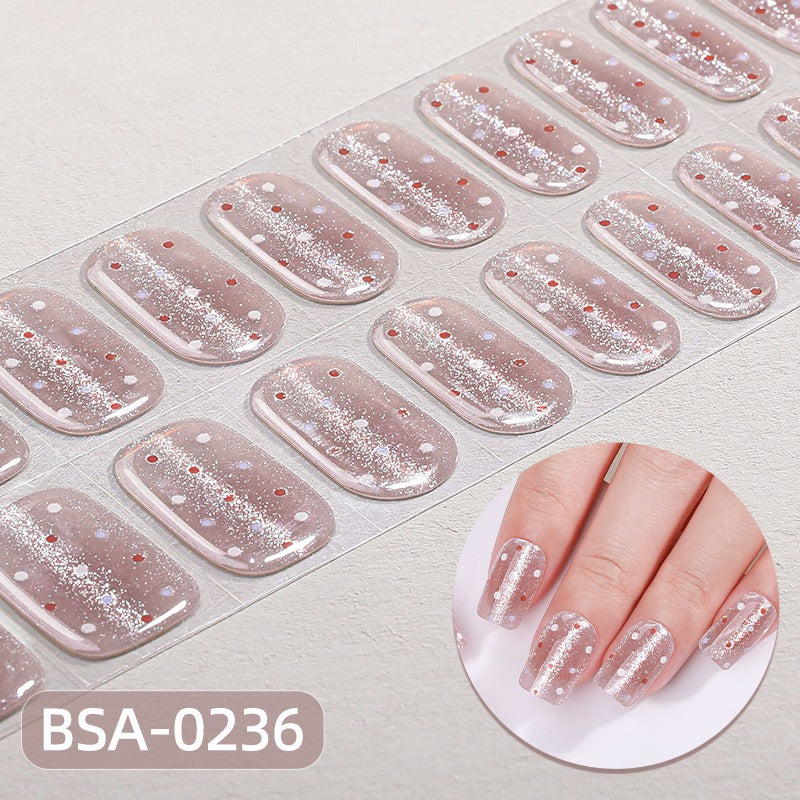 Silk Aura Self-Adhesive Gel Nail Strips, No UV Lamp Needed