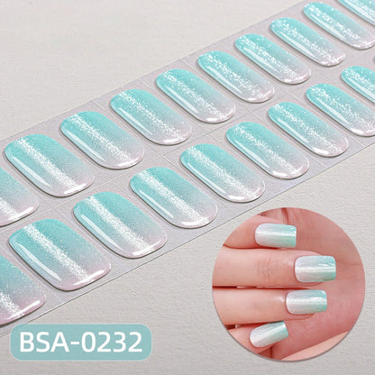 Silk Aura Self-Adhesive Gel Nail Strips, No UV Lamp Needed