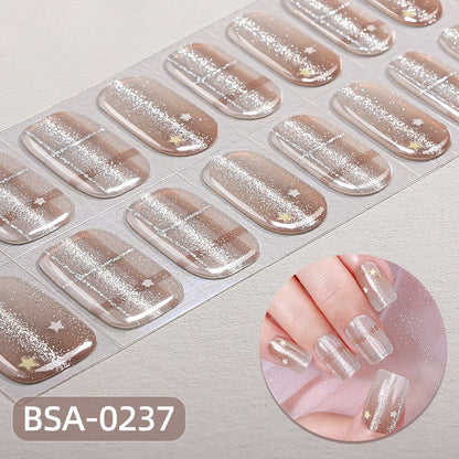 Silk Aura Self-Adhesive Gel Nail Strips, No UV Lamp Needed