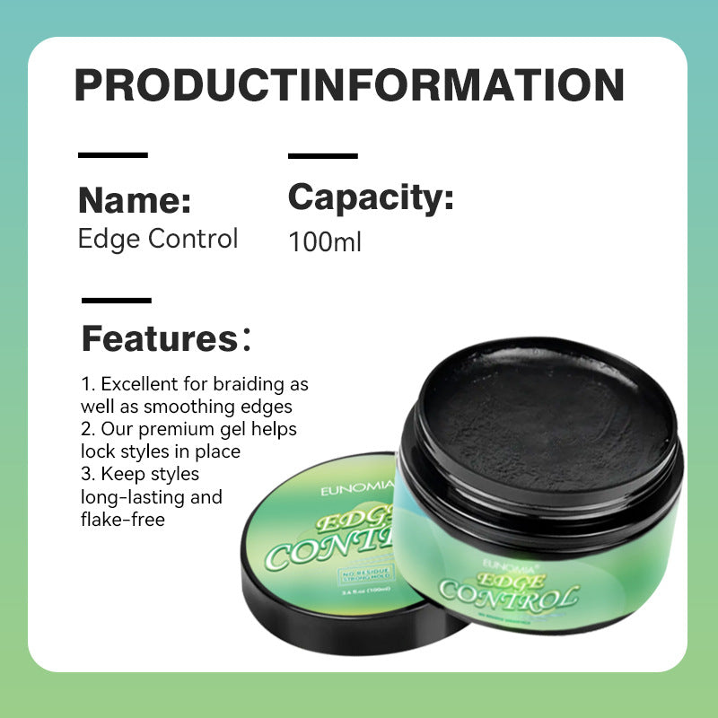 SilkAura Non-Greasy Edge Control Gel Hair Styling Long-Lasting