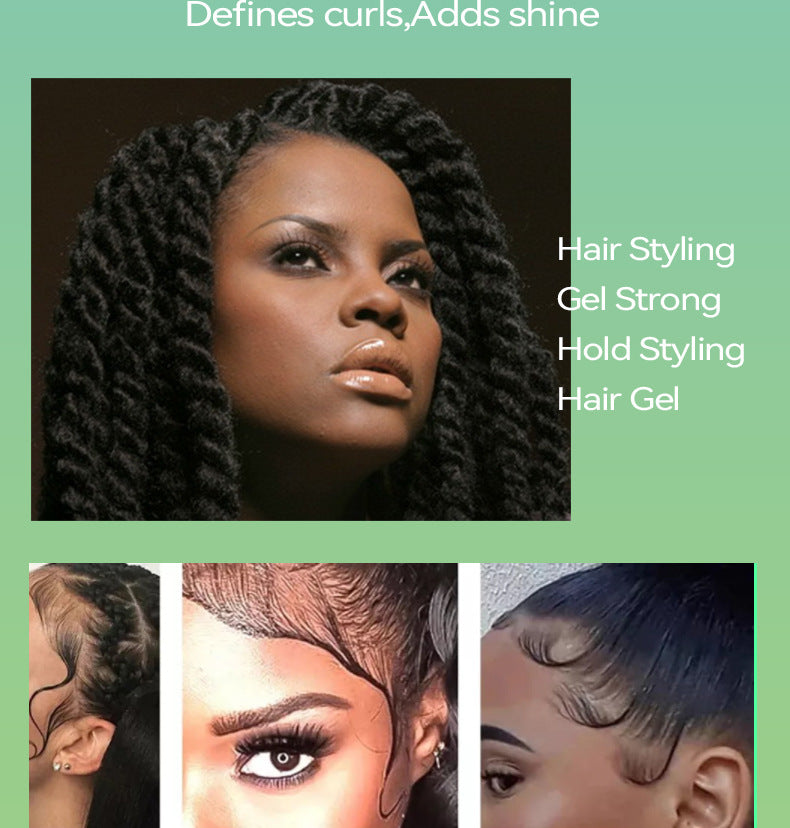 SilkAura Non-Greasy Edge Control Gel Hair Styling Long-Lasting