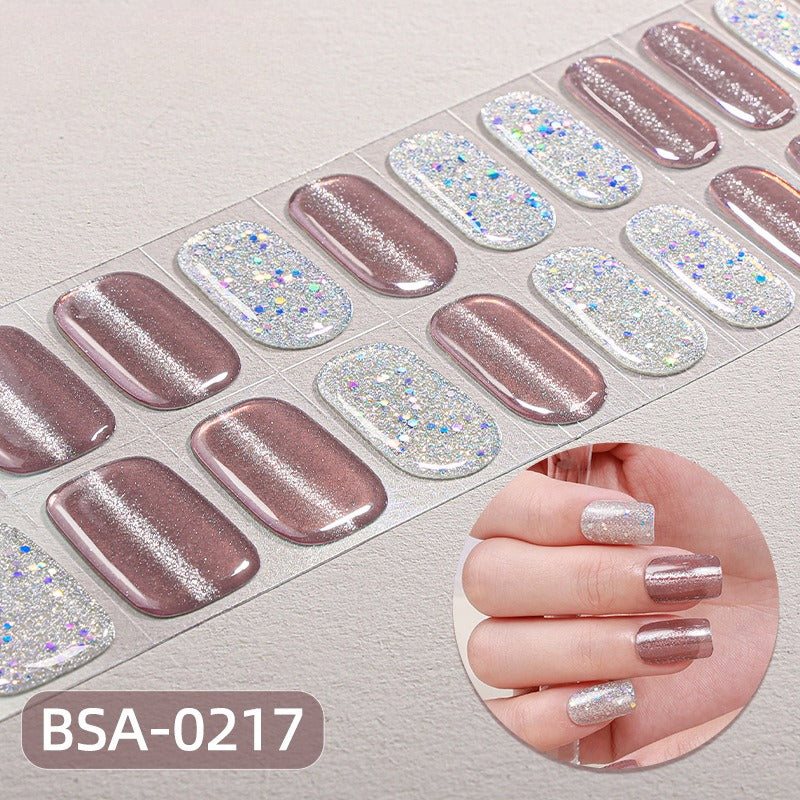 Silk Aura Self-Adhesive Gel Nail Strips, No UV Lamp Needed