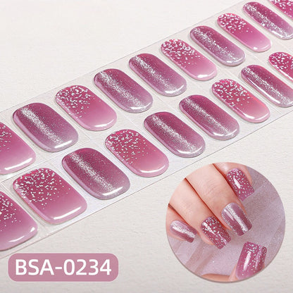 Silk Aura Self-Adhesive Gel Nail Strips, No UV Lamp Needed